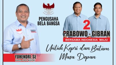 Relawan Pengusaha Bela Bangsa, Siap menangkan Prabowo Gibran di Kepulauan Riau