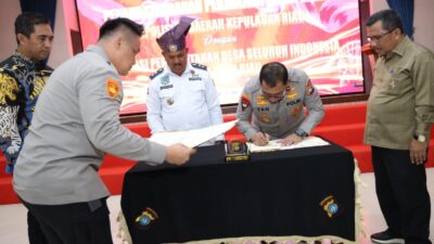 MOU Polda Kepri Untuk Ketahanan Pangan.