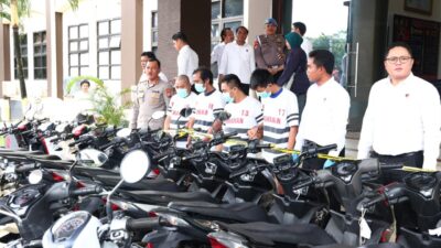 Polda Kepri Bongkar Sindikat Curanmor, 36 Motor Disita