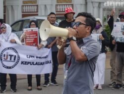 Jurnalis Kepri Unjuk Rasa Tolak RUU Penyiaran