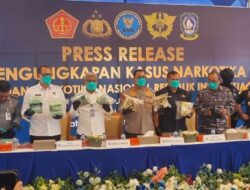 BNN dan BC Amankan 106 Kg Sabu-Sabu