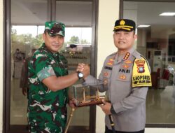 Pererat Sinergitas, Kapolresta Barelang Terima Kunjungan Silaturahmi Pangdam I/Bukit Barisan di Polresta Barelang