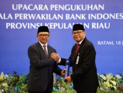 Pengukuhan Kepala Perwakilan Bank Indonesia Provinsi Kepulauan Riau,