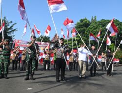 Sambut HUT ke-80 Republik Indonesia, Ribuan Bendera Merah Putih Dikibarkan di Purbalingga