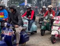 Meriah! Para Penggemar Motor Sekuter Ramaikan “Sekuteran Merdeka” SBC Purbalingga, Sekda Banyumas Turut Riding