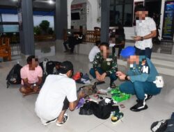 Lanal Tanjung Balai Karimun dan Satgas Intelmar Koarmada I Amankan Speed Boat Pembawa 6 PMI Ilegal di Selat Belat