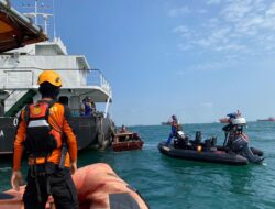 Satu Orang Dilaporkan Jatuh ke Laut dari Kapal Tamark 02 di Perairan Tanjung Pinggir Batam, Tim SAR Kerahkan Personel dan Alut Laut