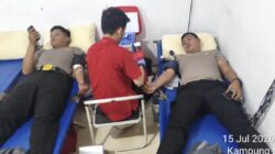 Personel Polresta Barelang Donor Darah Bersama Mahasiswa Kedokteran Uniba, Terkumpul 30 Kantong Darah