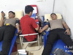 Personel Polresta Barelang Donor Darah Bersama Mahasiswa Kedokteran Uniba, Terkumpul 30 Kantong Darah