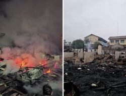 Kebakaran Dini Hari di Padangsidimpuan, 11 Rumah Terbakar dan Satu Warga Tewas