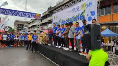 Seribuan Peserta Ramaikan Fun Run Bhayangkara “Rap Marlojong” di Padangsidimpuan