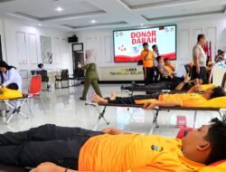 Sambut HUT ke-75 Humas Polri, Polres Tapsel Kumpulkan 21 Kantong Darah