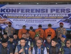 Polres Padangsidimpuan Ungkap Kasus Narkoba, Sita 32,7 Kg Ganja dan Hampir 500 Gram Sabu