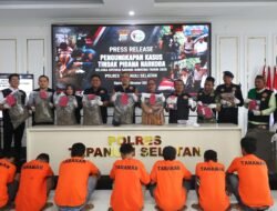 Polres Tapsel Ungkap 8 Kasus Narkotika, Sita 21,75 Kg Ganja dan 16,06 Gram Sabu